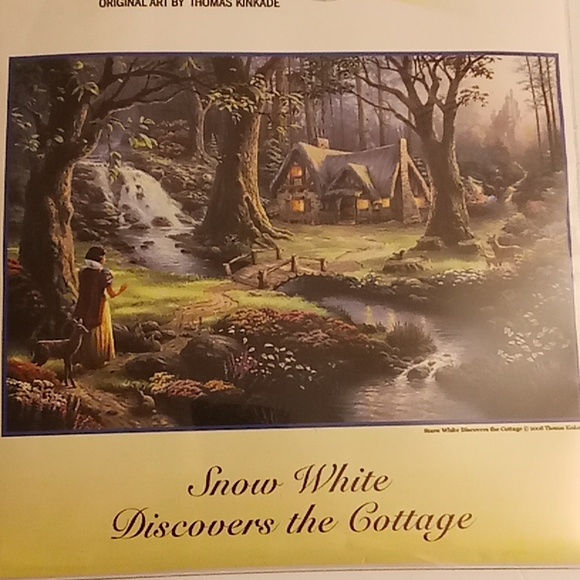 NEW The Disney Dream Collection Original Art By Thomas Kinkade Size 16X12 PD - Picture 5 of 8
